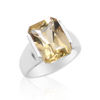 Golden Labradorite Silver Ring