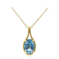 Sky Blue Topaz Silver Necklace