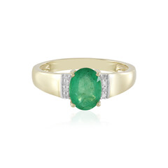 9K Brazilian Emerald Gold Ring