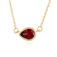 Mozambique Garnet Silver Necklace