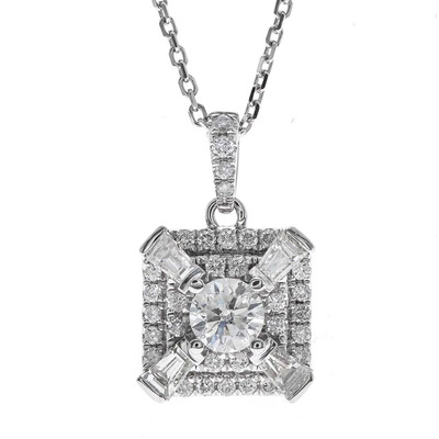 14K SI2 (H) Diamond Gold Necklace (CIRARI)