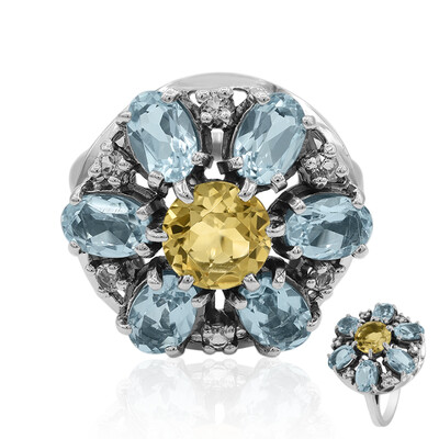 Citrine Silver Ring