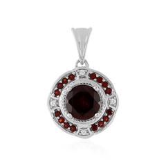 Mozambique Garnet Silver Pendant