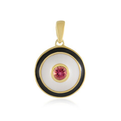 Brazilian Pink Tourmaline Silver Pendant
