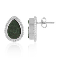 Uvarovite Silver Earrings