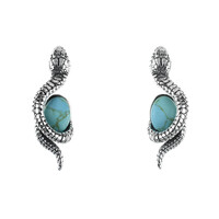 Turquoise Silver Earrings