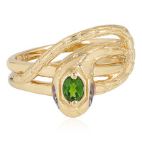 Russian Diopside Silver Ring