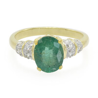 Bahia Emerald Silver Ring