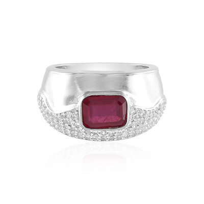 Madagascar Ruby Silver Ring (de Melo)