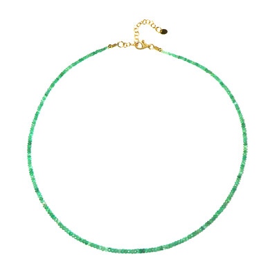 Russian Emerald Silver Necklace