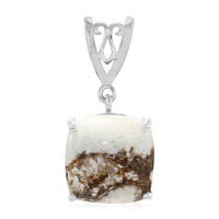 Magnesite Silver Pendant