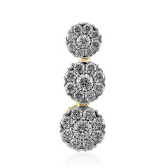 18K VVS1 (G) Diamond Gold Pendant