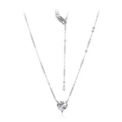 White Topaz Silver Necklace