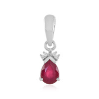Madagascar Ruby Silver Pendant