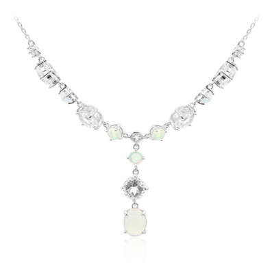Welo Opal Silver Necklace