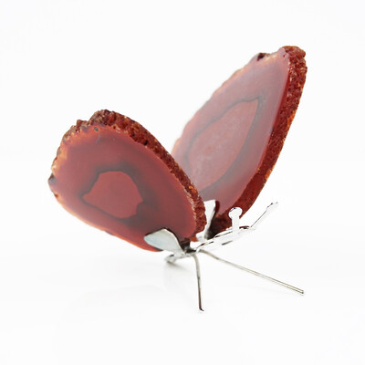 Red Agate Brass Accessory