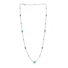 18K AAA Zambian Emerald Gold Necklace (CIRARI)