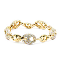 14K I1 (H) Diamond Gold Bracelet (CIRARI)