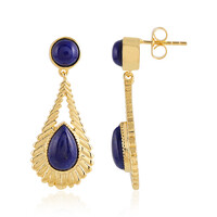 Lapis Lazuli Brass Earrings (Juwelo Style)