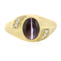 Cat´s Eye Sillimanite Silver Ring