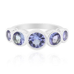 Unheated Tanzanite Silver Ring
