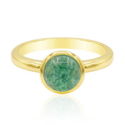 Aventurine Silver Ring