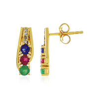 Madagascar Ruby Silver Earrings
