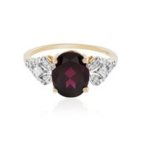 9K Magenta Garnet Gold Ring