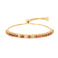 Fancy Tourmaline Silver Bracelet