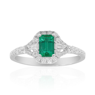 18K Colombian Emerald Gold Ring (CIRARI)