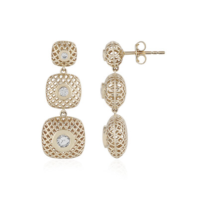 9K Zircon Gold Earrings (Ornaments by de Melo)