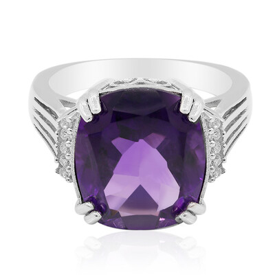 Moroccan Amethyst Silver Ring