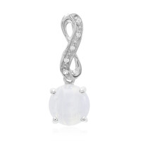 Blue Lace Agate Silver Pendant