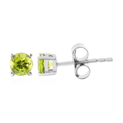 Jilin Peridot Silver Earrings