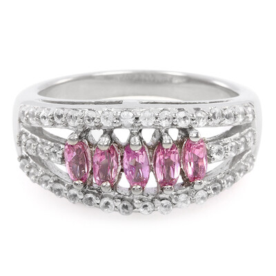 Pink Cuprian Tourmaline Silver Ring