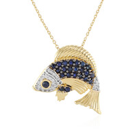 Blue Sapphire Silver Necklace