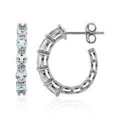Sky Blue Topaz Silver Earrings