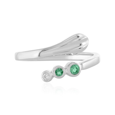 Ethiopian Emerald Silver Ring (MONOSONO COLLECTION)