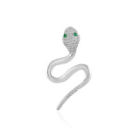 Colombian Emerald Silver Pendant