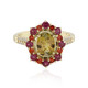 9K Unheated Yellow Tanzanite Gold Ring (Adela Gold)