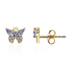 Tanzanite Silver Earrings