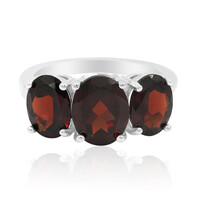 Mozambique Garnet Silver Ring