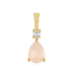 Rose Quartz Silver Pendant
