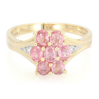 18K Unheated Padparadscha Sapphire Gold Ring (AMAYANI)