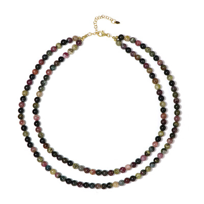 Fancy Tourmaline Silver Necklace (Riya)