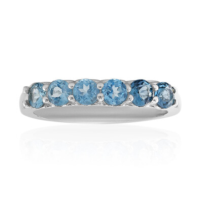 London Blue Topaz Silver Ring