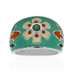 Brazilian Emerald Silver Ring (TPC)
