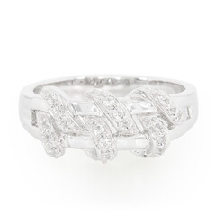 White Topaz Silver Ring
