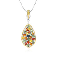 Blue Sapphire Silver Necklace (Dallas Prince Designs)