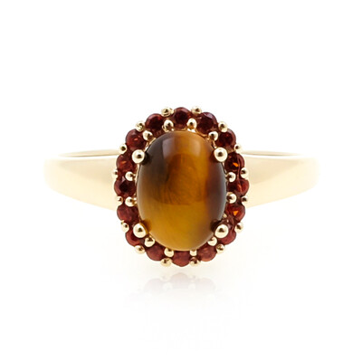 9K Tiger´s Eye Gold Ring